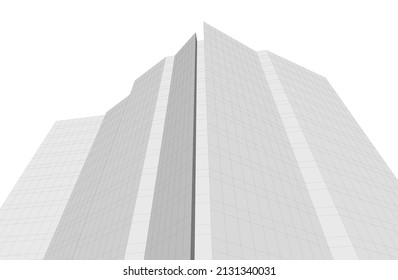 abstract architectural background 3d illustration