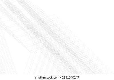 abstract architectural background 3d illustration