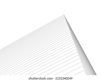fondo arquitectónico abstracto Ilustración 3d