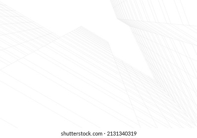 abstract architectural background 3d illustration