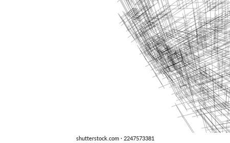 abstract architectural background 3d illustration