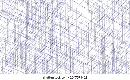 abstract architectural background 3d illustration