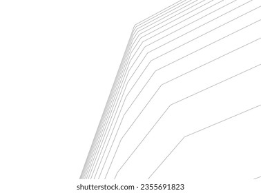 Abstract architectural background 3d illustration