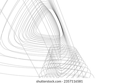 Abstract architectural background 3d illustration