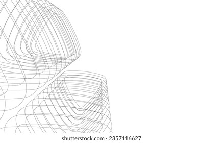 Abstract architectural background 3d illustration