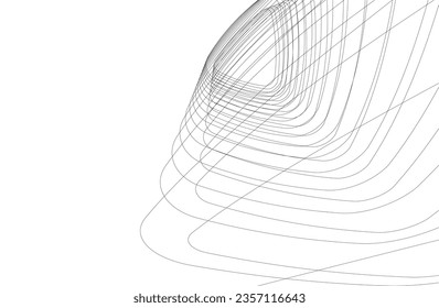 Abstract architectural background 3d illustration