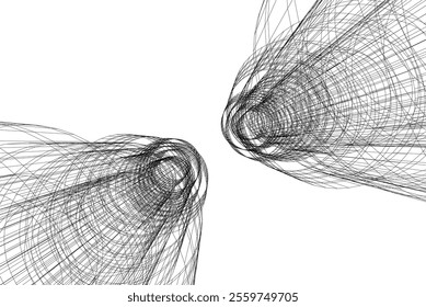 Abstract architectural background 3d illustration
