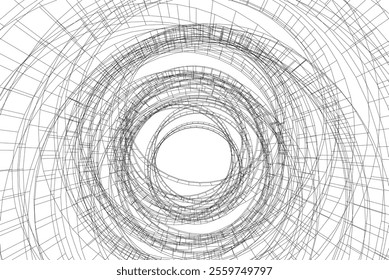 Abstract architectural background 3d illustration