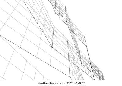 abstract architectural background 3d rendering