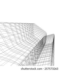 Abstract architectural background. Building construction