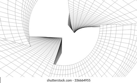 Abstract architectural background. Futuristic architecture