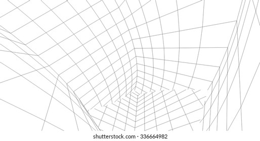 Abstract architectural background. Futuristic architecture