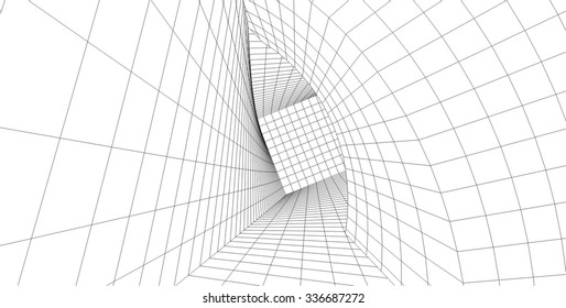 Abstract architectural background. Futuristic architecture