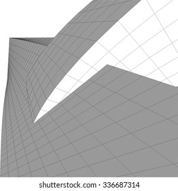Abstract architectural background. Futuristic architecture