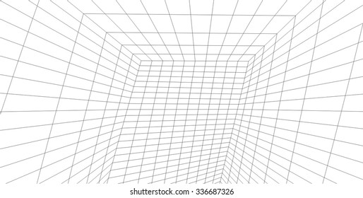 Abstract architectural background. Futuristic architecture