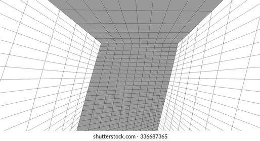 Abstract architectural background. Futuristic architecture