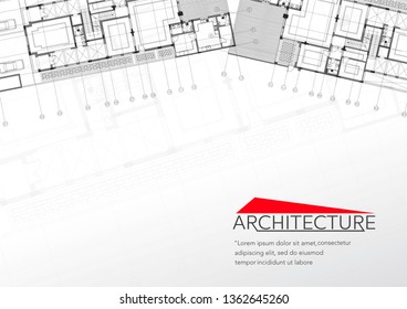 Abstract architectural background layout design.