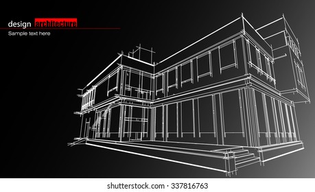 Abstract architectural background layout design