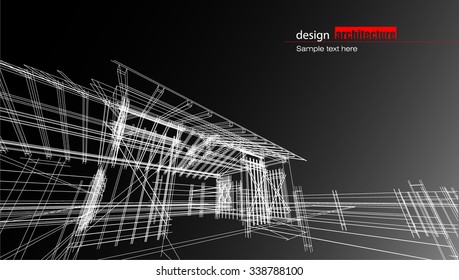Abstract Architectural Background Layout Design