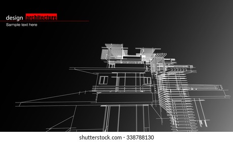 Abstract architectural background layout design
