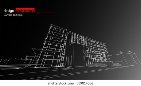 Abstract architectural background layout design