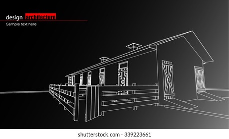 Abstract architectural background layout design