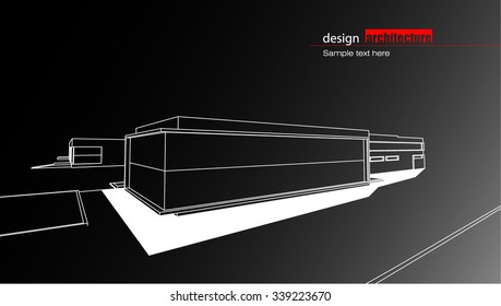 Abstract architectural background layout design