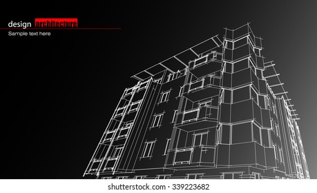 Abstract architectural background layout design