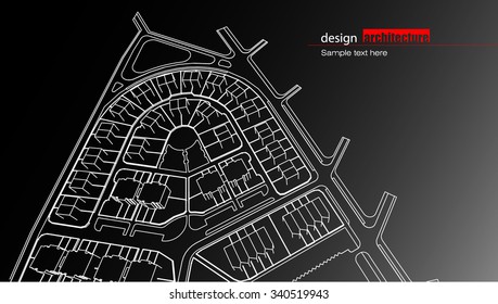 Abstract architectural background layout design