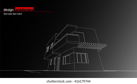 Abstract architectural background layout design
