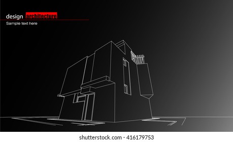 Abstract architectural background layout design