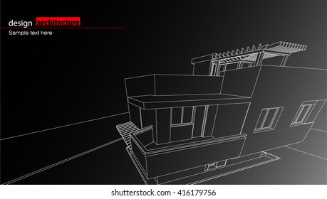 Abstract architectural background layout design