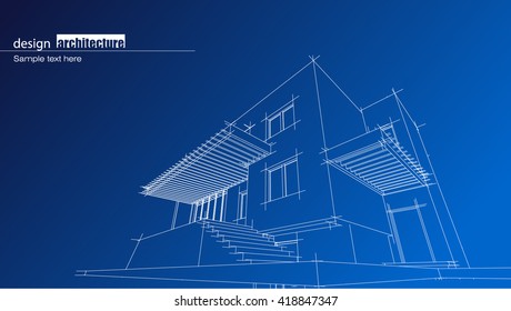 Abstract architectural background layout design