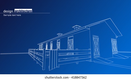 Abstract architectural background layout design
