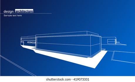Abstract architectural background layout design