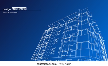 Abstract architectural background layout design