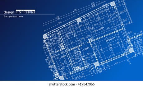 Abstract architectural background layout design