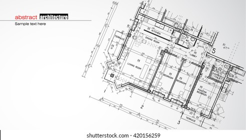 Abstract architectural background layout design