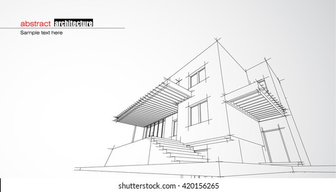 Abstract architectural background layout design