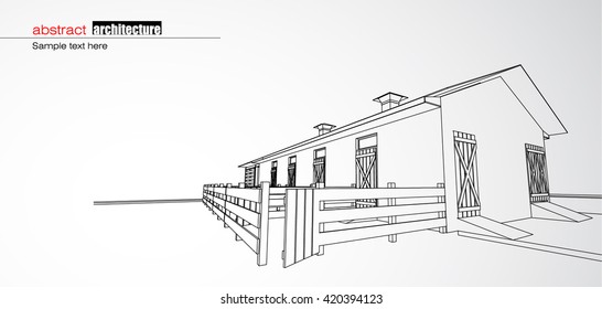 Abstract architectural background layout design