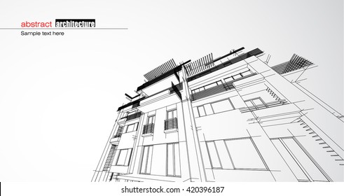 Abstract architectural background layout design