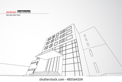 Abstract architectural background layout design