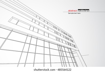 Abstract architectural background layout design