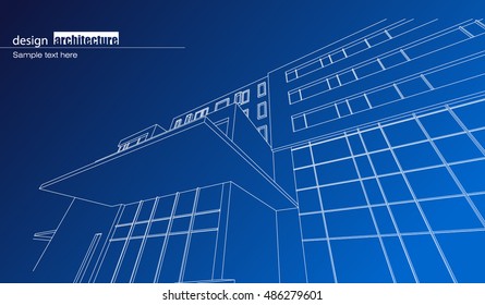 Abstract architectural background layout design