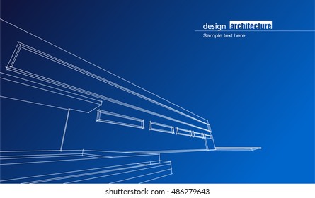 Abstract architectural background layout design