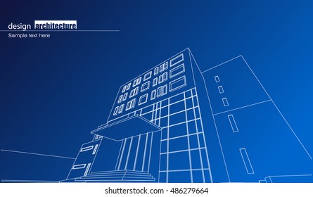 Abstract architectural background layout design