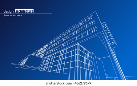 Abstract architectural background layout design