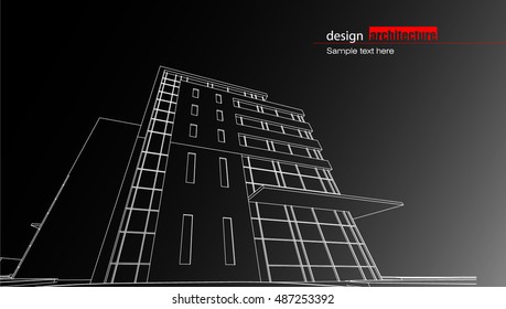 Abstract architectural background layout design