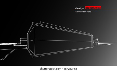 Abstract architectural background layout design