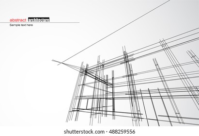 Abstract architectural background layout design